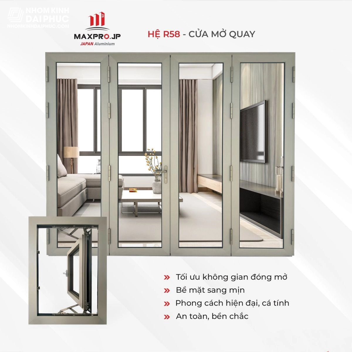 cua-di-4-canh-mo-quay-nhom-maxpro-he-58 Cửa nhôm Maxpro hệ 58