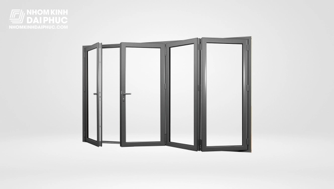 cua-nhom-yongxing-he-63-4-canh-xep-truot Cửa đi xếp trượt 4 cánh