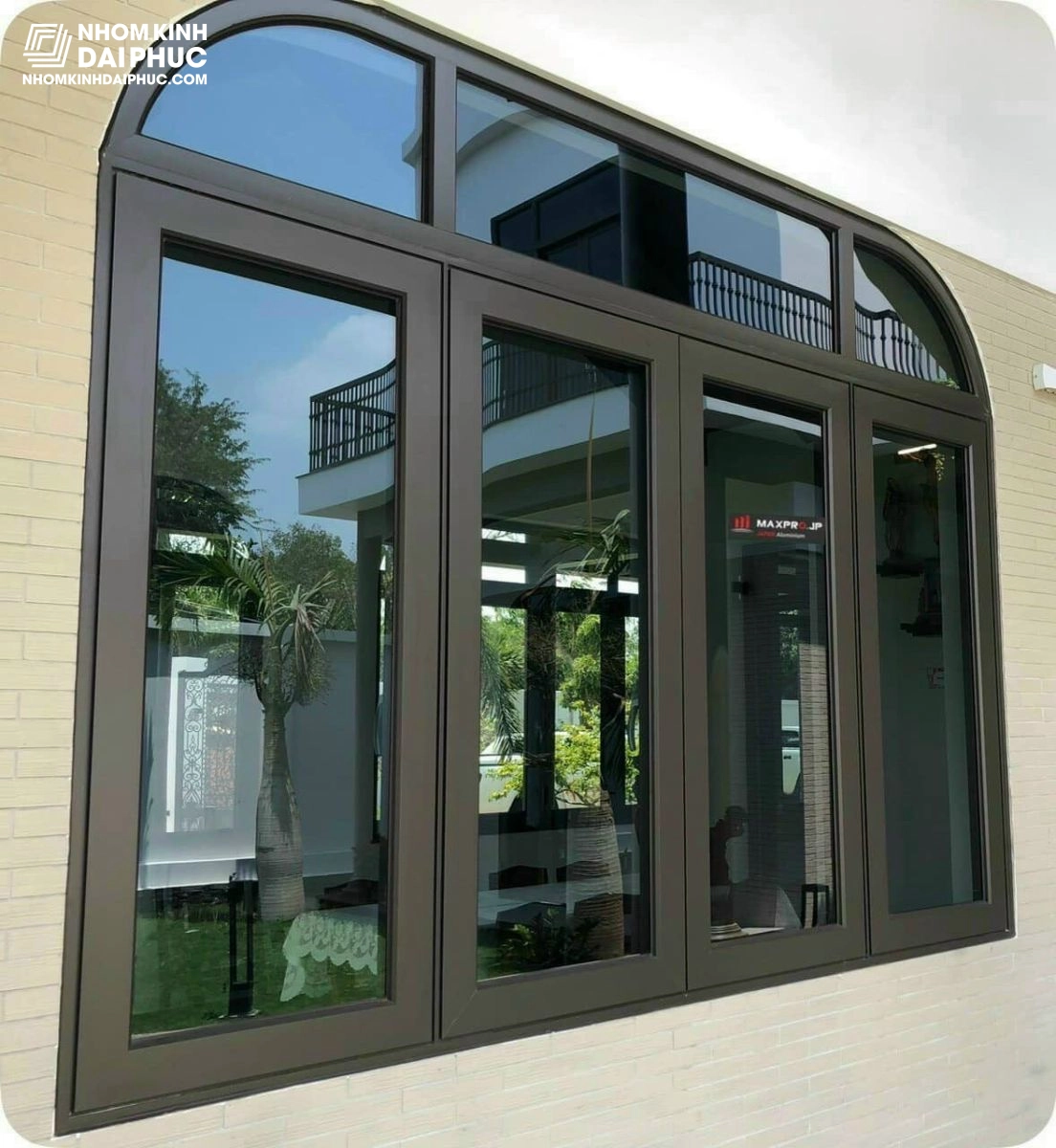 cua-so-4-canh-nhom-maxpro Cửa Sổ 4 Cánh Nhôm Maxpro Uốn Vòm