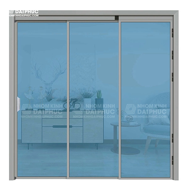 cua-truot-quay-slim-3-canh-mau-xam-1 Cửa nhôm slim trượt quay Đánh giá, ưu và nhược điểm, so sánh và lời khuyên