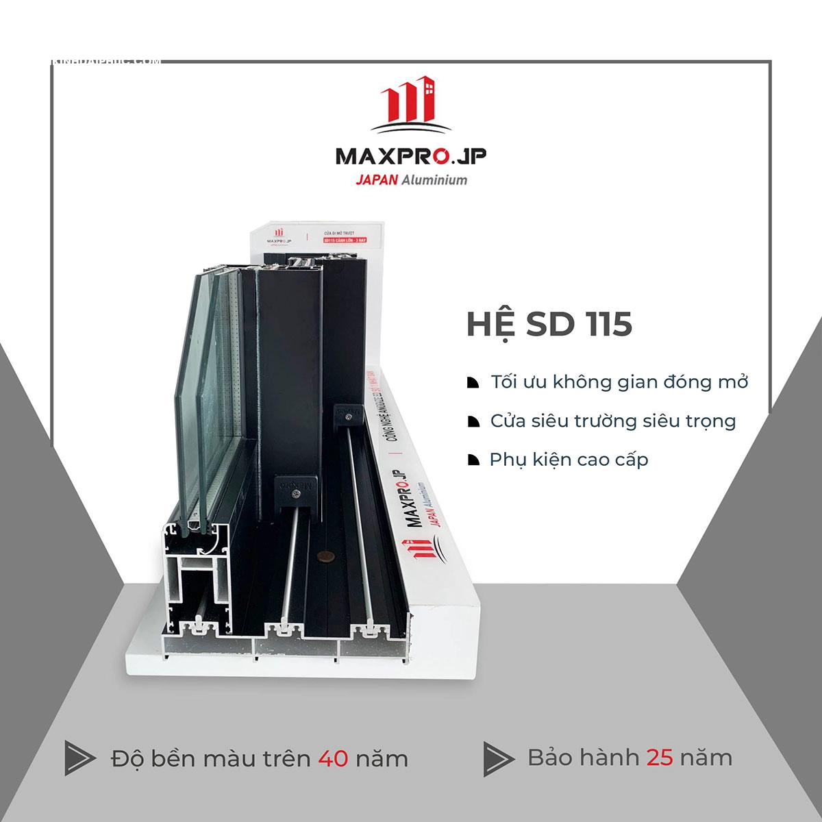 nhom-maxpro-he-115-3 Mặt Cắt Cửa Nhôm Maxpro Hệ 115 3 Ray