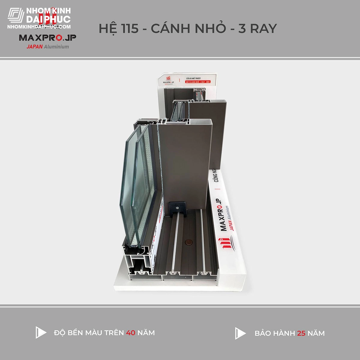 nhom-maxpro-he-115 Ray Cửa Nhôm Maxpro Hệ 115