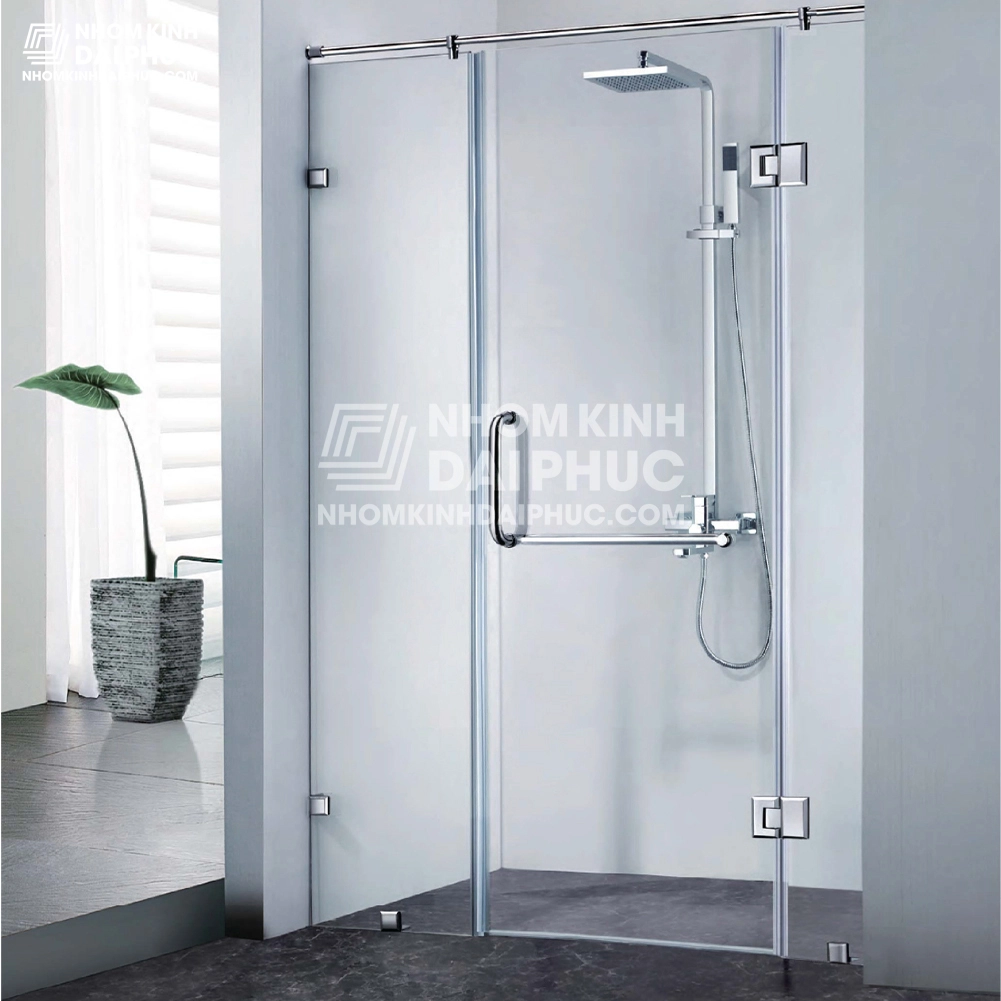 Phòng tắm kính 180 độ