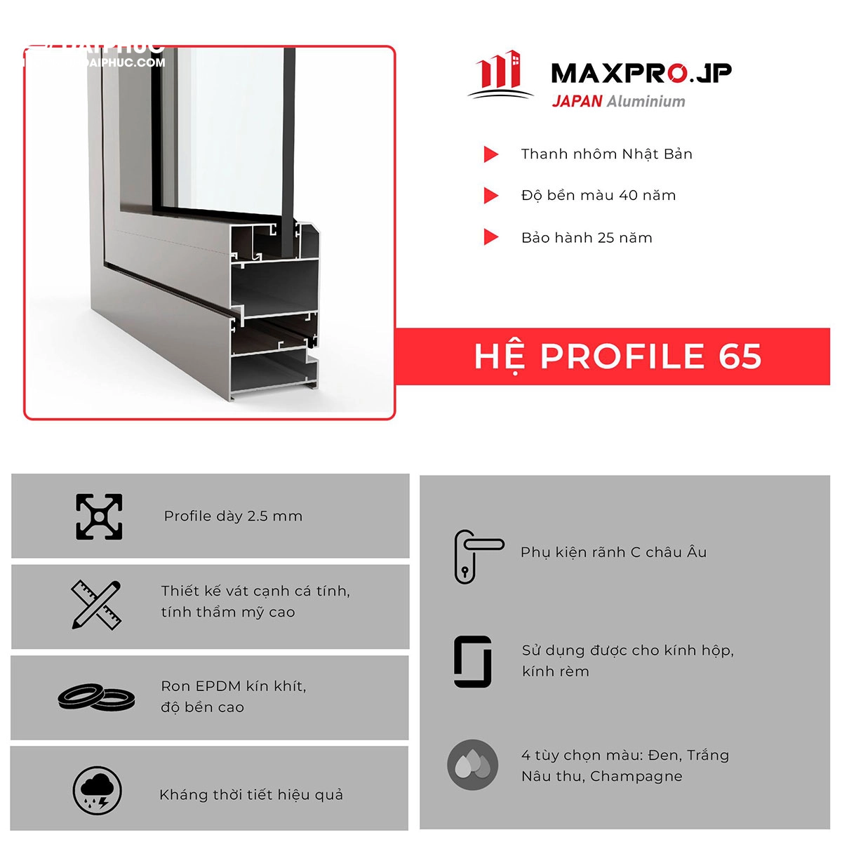 profile-nhom-maxpro-he-65-mau-sam-banh_3459203 Khám phá đặc điểm nổi bật của Cửa Nhôm Maxpro