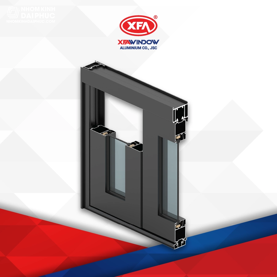 profile-xingfa-window-xfa-63 Mặt cắt cửa xếp trượt nhôm Xingfa Window hệ 63