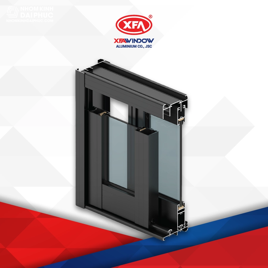 profile-xingfa-window-xfa-93 Mặt cắt cửa lùa nhôm Xingfa Window hệ 93